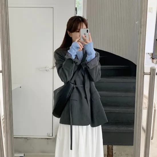 아티드 앙고라 슬림핏 하이넥 긴팔티 오늘까지