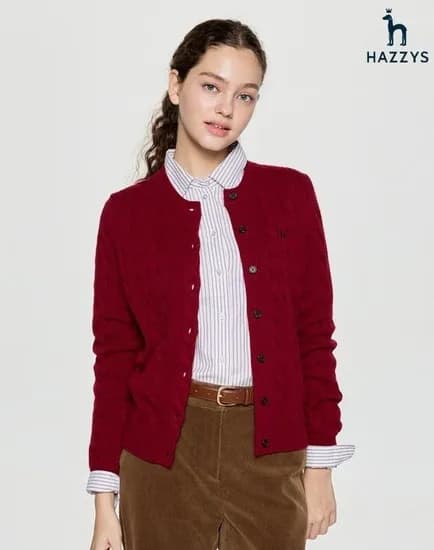 헤지스 캐시미어 블렌디드 울캐시미어혼방 가디건