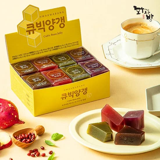 화과방 큐빅양갱 40g 24개입 쇼핑백