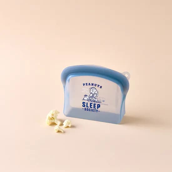 락앤락 스누피 실리콘 지퍼백 600ml / 4200원 (네멤바우처가) -실사있음