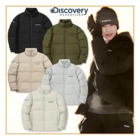 디스커버리 남성 레스터G 하이넥 구스다운 숏패딩