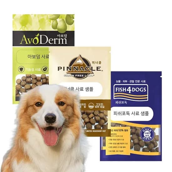 아보덤 연어&베지터블 강아지사료 15g 5개 샘플