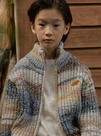 보카시 니트 집업