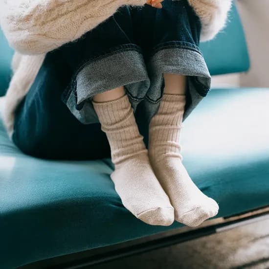 무압박 밴드 여자 무지 중목 양말 8팩