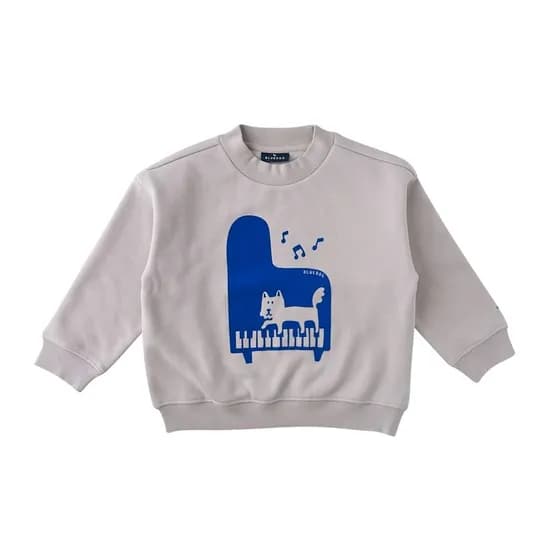 블루독 키즈 멜로디 그래픽 기모 스웨트셔츠