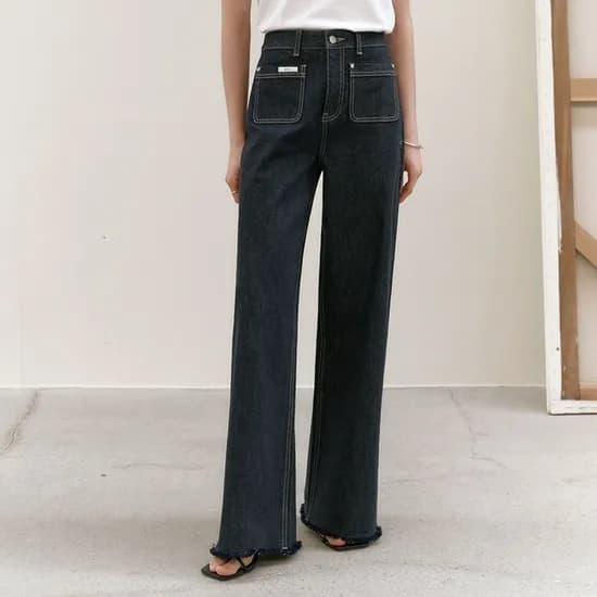 아티드 셀비 포켓 데님 팬츠