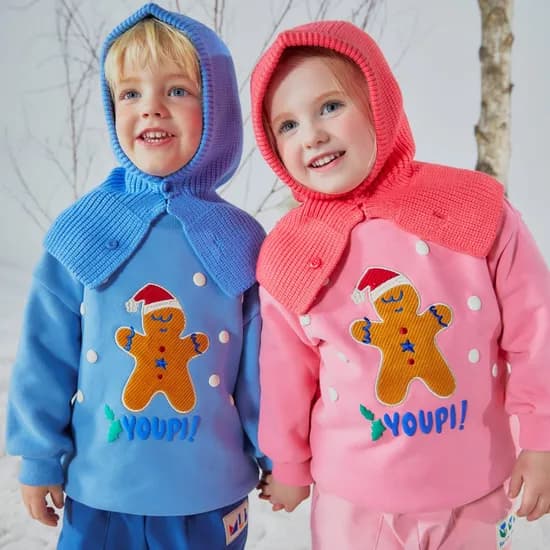 밀리밤 홀리데이 기모 쭈리 롱 맨투맨