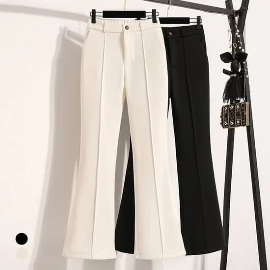 밍크기모포인롱레그팬츠