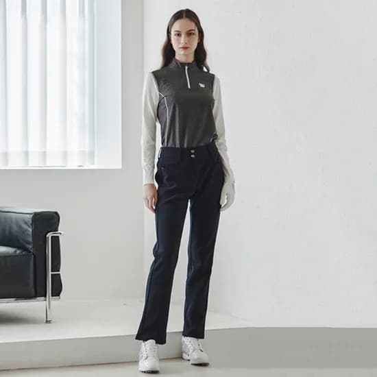 기모 여성 골프바지