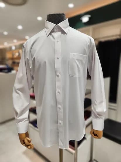 뱀부 스트레치 일반핏 슬림 긴팔 셔츠 신사양말