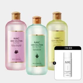 AHC 허브솔루션 토너 500ml 2개 에센스 20ml