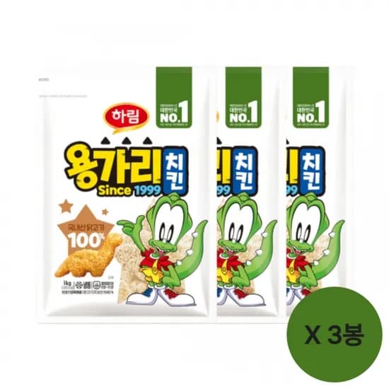 용가리 치킨 1kg x 3봉 1/24