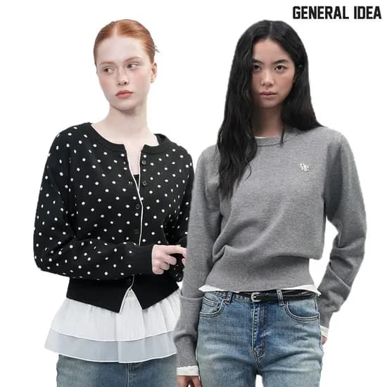 제너럴아이디어 에센셜 크루넥 풀오버