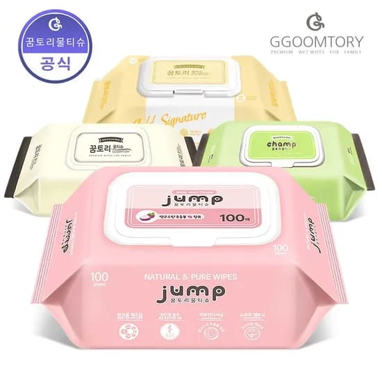꿈토리 아기물티슈 캡형 엠보싱 55gsm 100매 10팩 8,930원