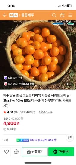 돌콤제주 제주 감귤 10kg