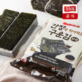 광천김 간장에 찍어먹는 구운 파래 식탁김 450매 내외 120g
