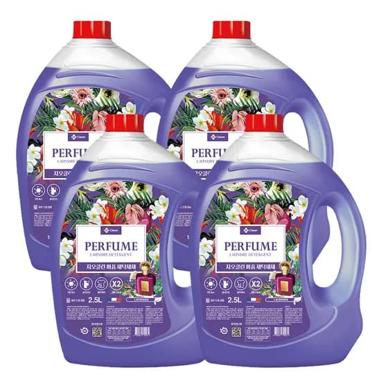지오클린 퍼퓸세탁세제 2.5L 4개