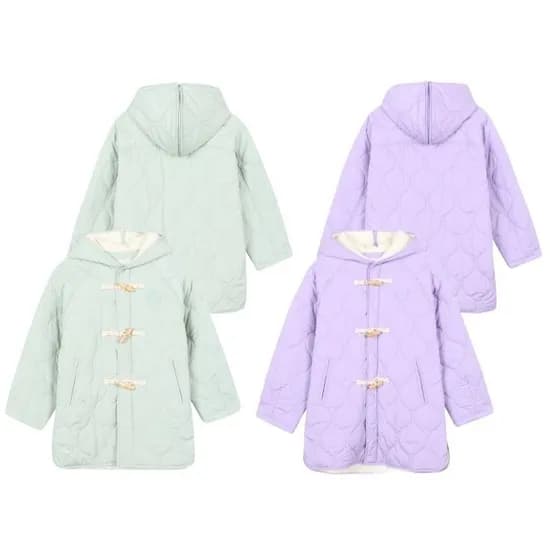 여아 퀼팅 롱 점퍼