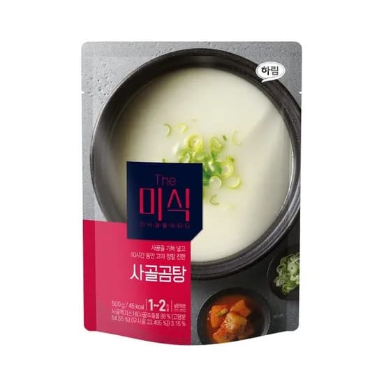 더미식 사골곰탕 500g 6개 고기물만두 1팩