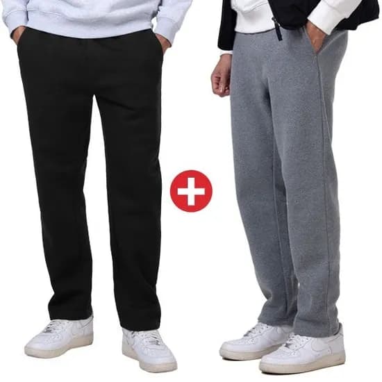 이지바이 겨울 기모 밴딩팬츠 1+1