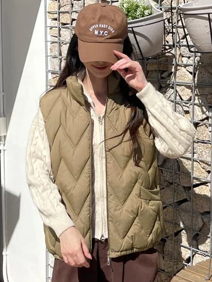 기본 패딩 조끼 10965