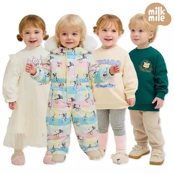 밀크마일 디즈니 랏소베어 찡긋윙크상하복