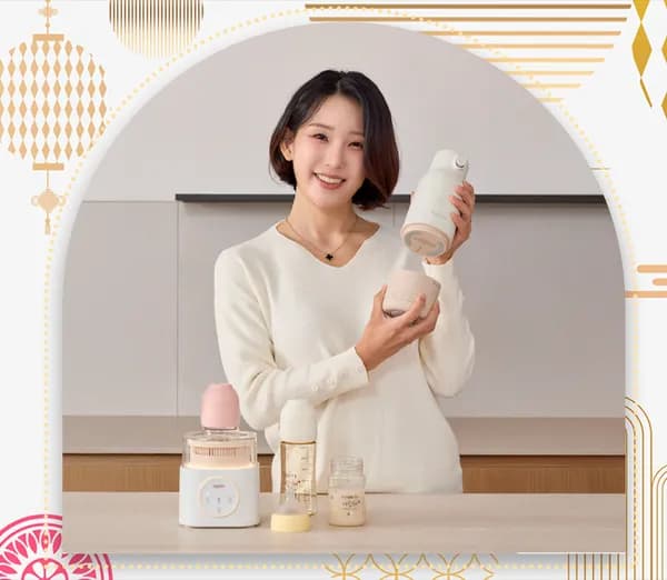 해님 배터리 분리형 휴대용 분유포트