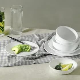 코렐 저스트화이트 한국형 4인 19p 원형 홈세트 104,450원