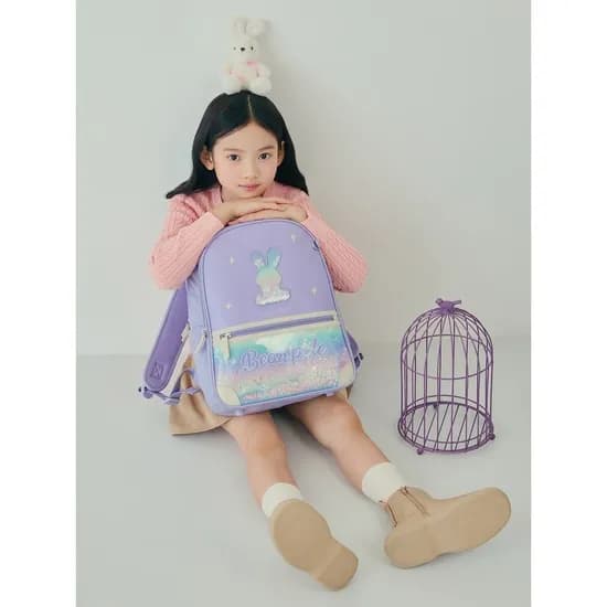 빈폴 키즈 빙키 블링 파츠 포인트 책가방 세트 라이트 퍼플