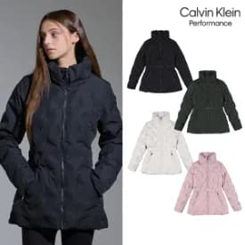 캘빈클라인 여성 하이넥 다운패딩