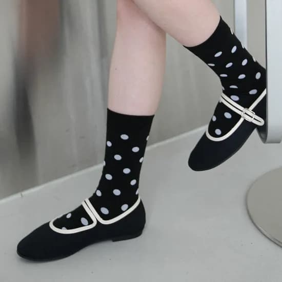 1507 미들 도트 베이직 삭스 3팩