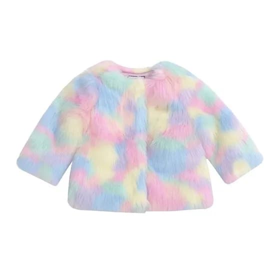 프렌치캣 무지개 퍼자켓