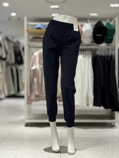 탑텐밸런스 여자 수퍼 스트레치 조거 팬츠 블랙 2장