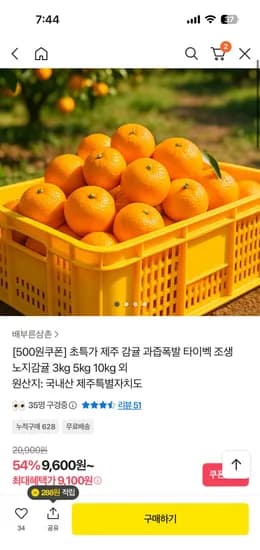 제주 타이벡 감귤 3kg