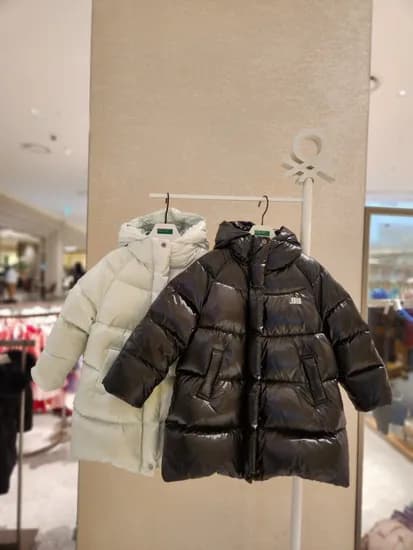 베네통키즈 롱다운 패딩자켓