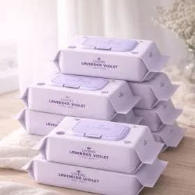 라벤더 바이올렛 물티슈 캡형 100매 20팩