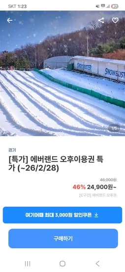 에버랜드 오후권