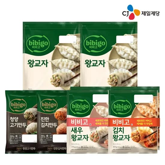 비비고 왕교자 1.05kg 2개 별미만두 4봉 골라담기