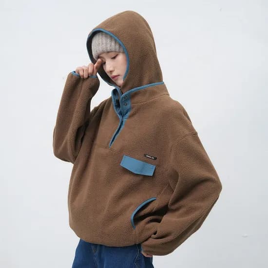 제너럴아이디어 소프트 하이넥 플리스아노락 세트 43,800원