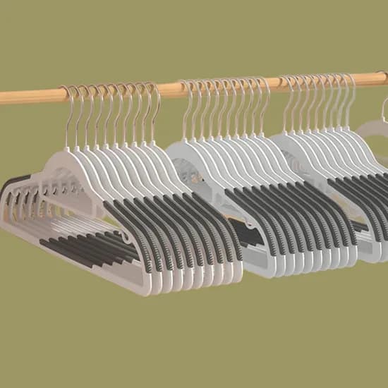 논슬립 회전옷걸이 그레이 오렌지 20p