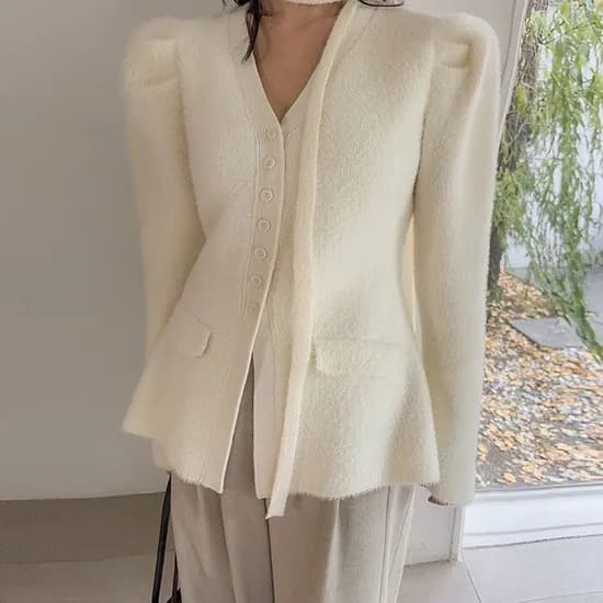 다바걸 더 니트 델링보들퍼타이 가디건