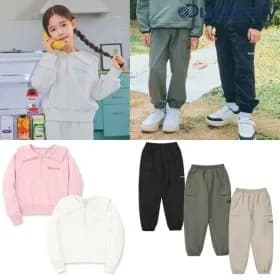 디스커버리키즈 반집업맨투맨 카고조거팬츠