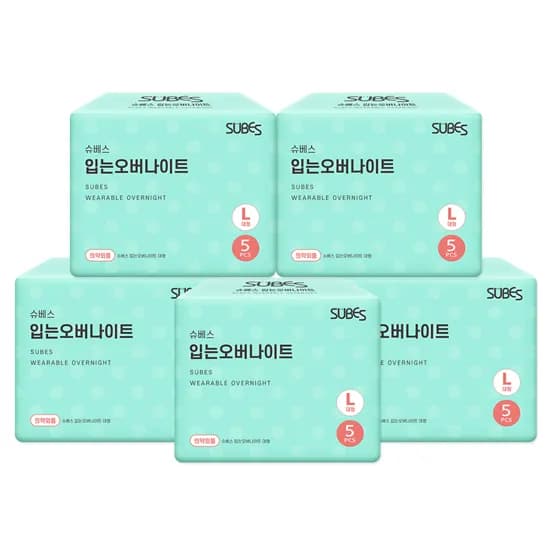 슈베스 입는오버나이트 대형/특대형 5P x 5팩