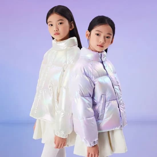 스파오 키즈 파스텔푸퍼 다운패딩