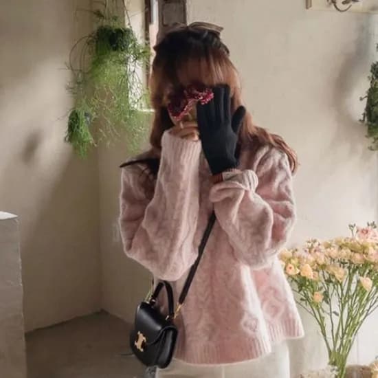 부드런 케이블 탄탄도톰 니트