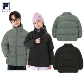 휠라키즈 덕화이버 숏패딩