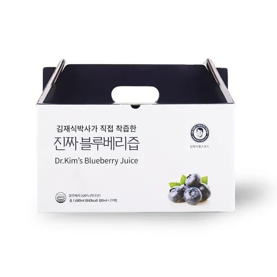 김재식헬스푸드 블루베리즙 80ml 21팩 1박스