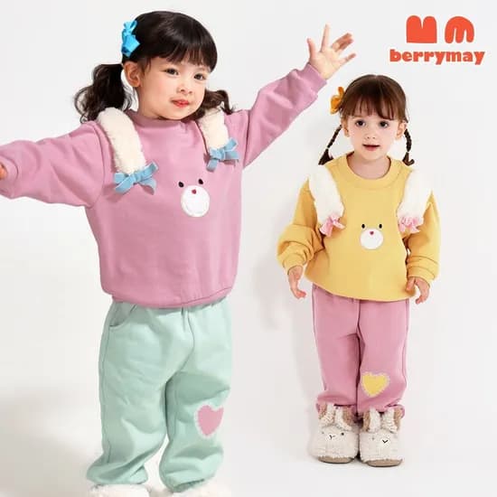 아이엠 토끼 기모 상하복세트