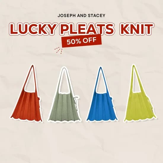 조셉앤스테이시 럭키 플리츠 니트 스태리 스몰