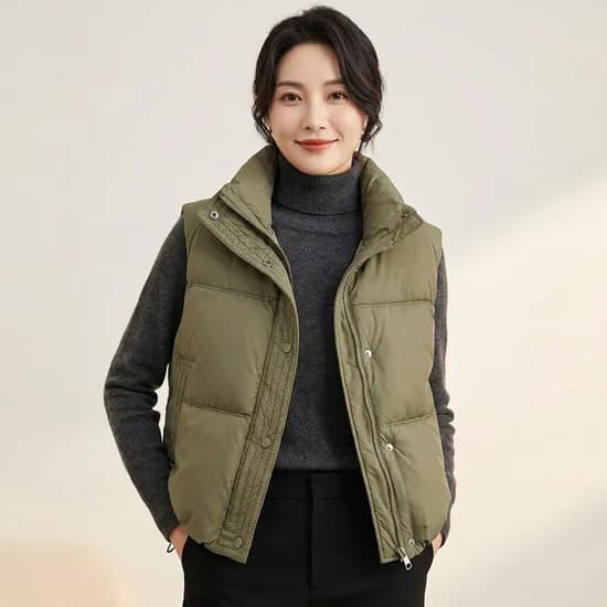 카라 캐주얼스트링패딩베스트